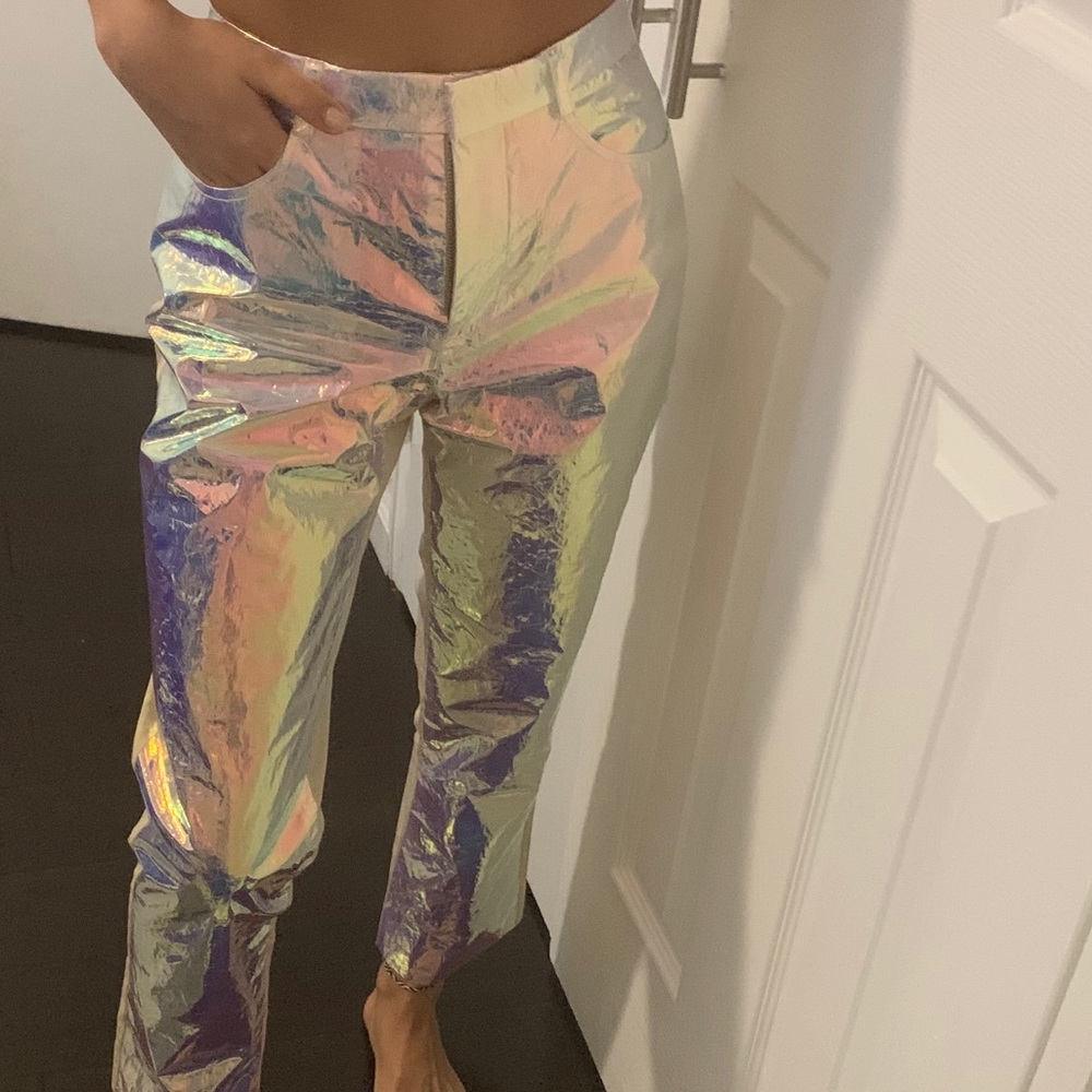 Sies Marjan Iridescent holographic pant